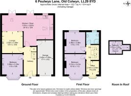 Floor Plan -  6 Peulwys Lane, Old Colwyn LL29 8YD.