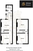 180, Russell Road, Nottingham, NG7 6GW - Floor Pla