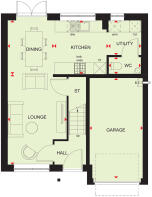 Ground floor plan of our 4 bed Holkham home
