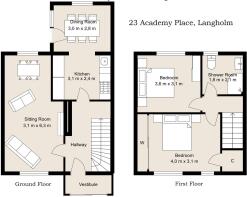 23 Academy Place, Langholm - 2D - 1. Floor - Lette