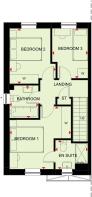 First floor plan of our 3 bed Ellerton home