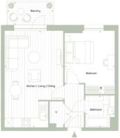 Hendon Waterside - Plots 114, 122, 130, 142 and 148 - Orchid Apartments Floorplan