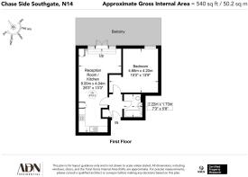 Flat 6, 272 Chase Side Southgate N14 4PR-Floor Pla