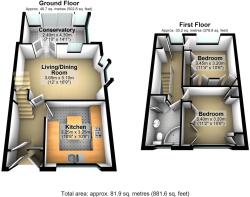 YEOVENEY CLOSE FLOOR PLAN 3D