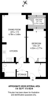 Floorplan area for info only, not for £/sq. ft valuation