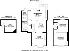 1 Church View Cottages - Floorplan