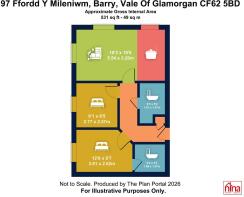 97 Ffordd Y Mileniwm, Barry, Vale of Glamorgan CF6