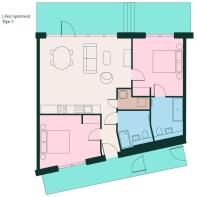 2 bed penthouse