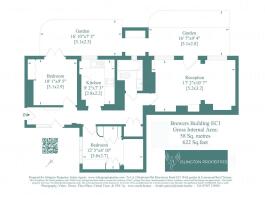 PLAN To Let 2 Bedroom Flat garden roof Terrace