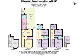 Floor Plan - 3 Hawarden Road, Colwyn Bay LL29 8NA.