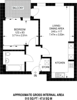 Floorplan area for info only, not for £/sq. ft valuation