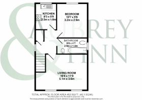 One-bedroom apartment floor plan design
