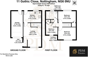 11 Gothic Close, Nottingham, NG6 0NU - Floor Plan.