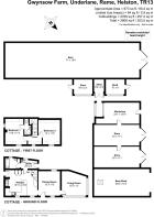 Floor Plan - Gwynsow Cottage & Outbuildings
