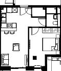 41 St Pauls Floor plan - 495 Square feet.png