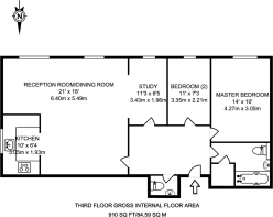 Floorplan area for info only, not for £/sq. ft valuation