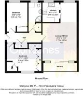 Floorplan - Flat 8, Forester Court, Overstrand Ave