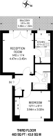 Floorplan area for info only, not for £/sq. ft valuation