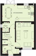 Ground floor plan of our 4 bed Kingsley home