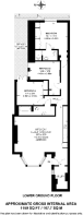 Floorplan area for info only, not for £/sq. ft valuation