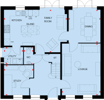 Buckingham ground floor floor plan