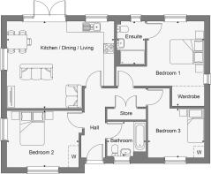 Dandara - Prior's Edge - The Whitton, Home 61 floorplan