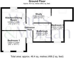 Annex 2 Sunnyside Cottage, St Athan - all floors.J