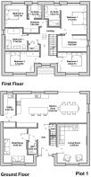 Plot 1 - Floor plan (portrait)