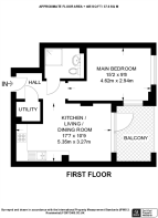 Floorplan area for info only, not for £/sq. ft valuation
