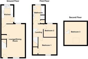 2D Floor Plan 22 Uppergate Street, Conwy - all flo