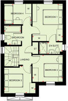 Aston Grange A3 Kingsley first floor plan