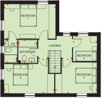 Alderney first floor plan at Holly View