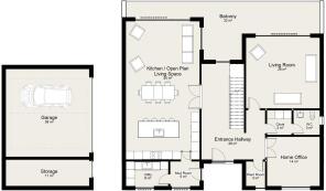 Plot 1 Ground Floor and Garage