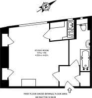 Floorplan area for info only, not for £/sq. ft valuation