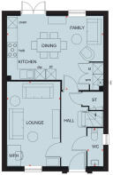 The second floor floor plan of The Ingleby