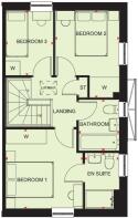 Ground floor plan of our 3 bed Moresby home