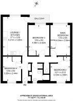 Floorplan area for info only, not for £/sq. ft valuation