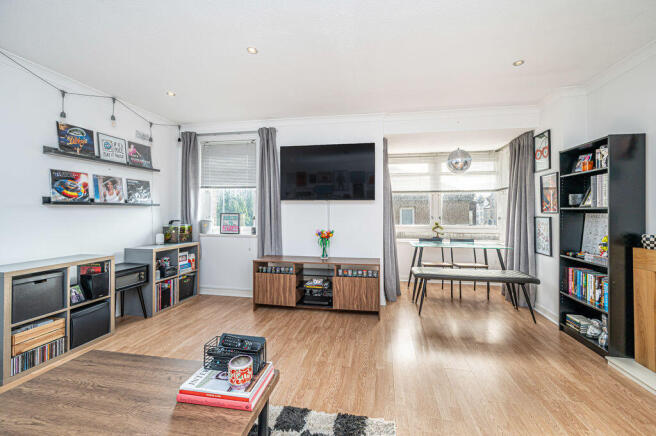 Lounge with open plan Dining