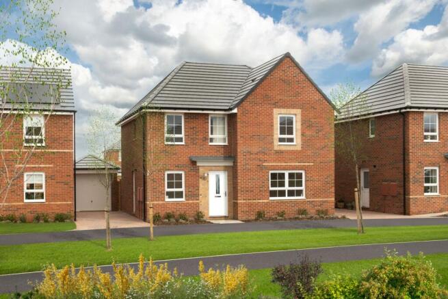Outside view of 4 bedroom Radleigh home