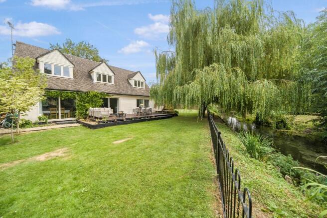 Rear Garden & River Bourne