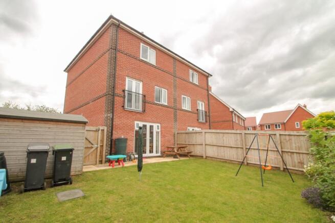 Rear of property