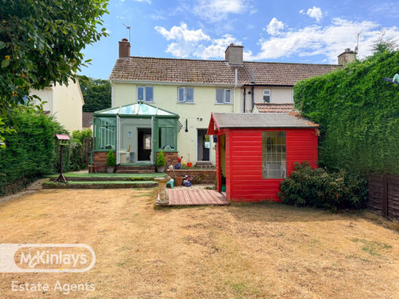 Former 3 bed end terrace with large garden and g