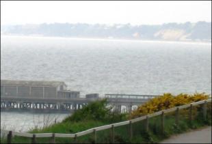 View from cliff top