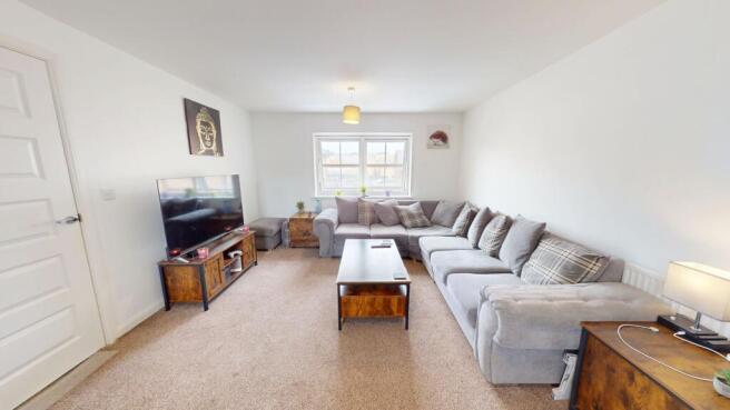 Open plan kitchen/living room