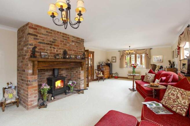 Living room with Inglenook
