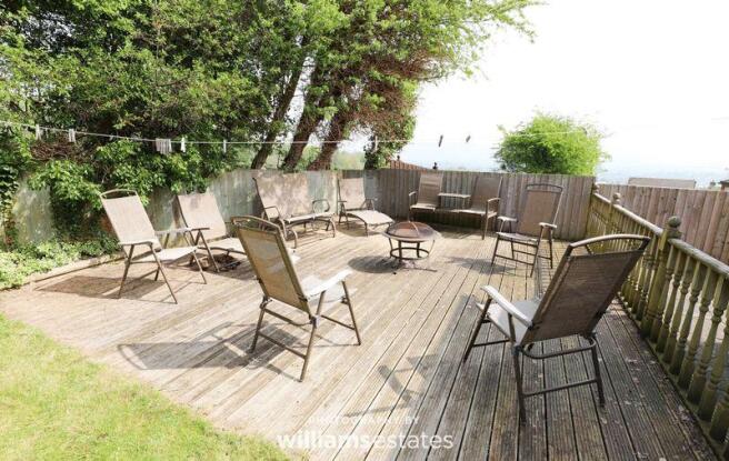 decked area