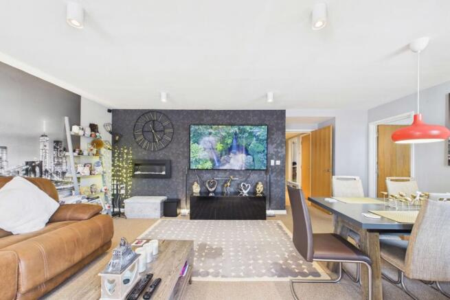 Contemporary open-plan living and dining
