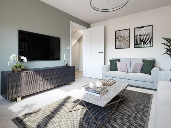 The living space is perfect for relaxing