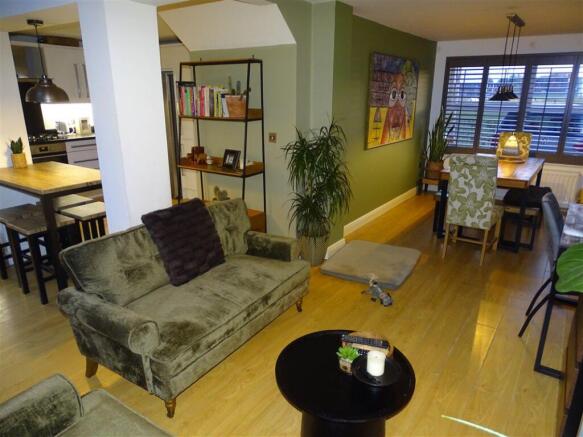 Living Area into Dining Area A