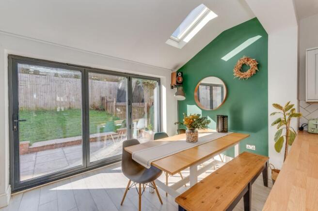 KITCHEN, DINER AND LIVING ROOM